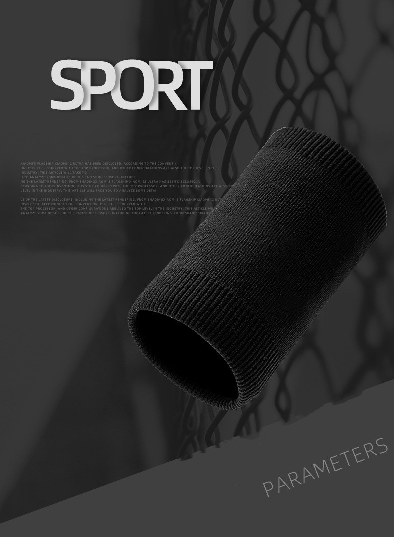 Outdoor sports Fitness wrist brace Knitted elastic wrist strap Basketball Badminton Running sweat brace wrist Factory Pricing Export