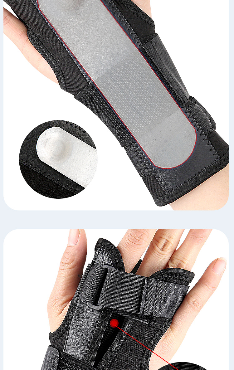 Outdoor sports aluminum palm pressure adjustable sports wrist guard Bulk Manufacturing Processing