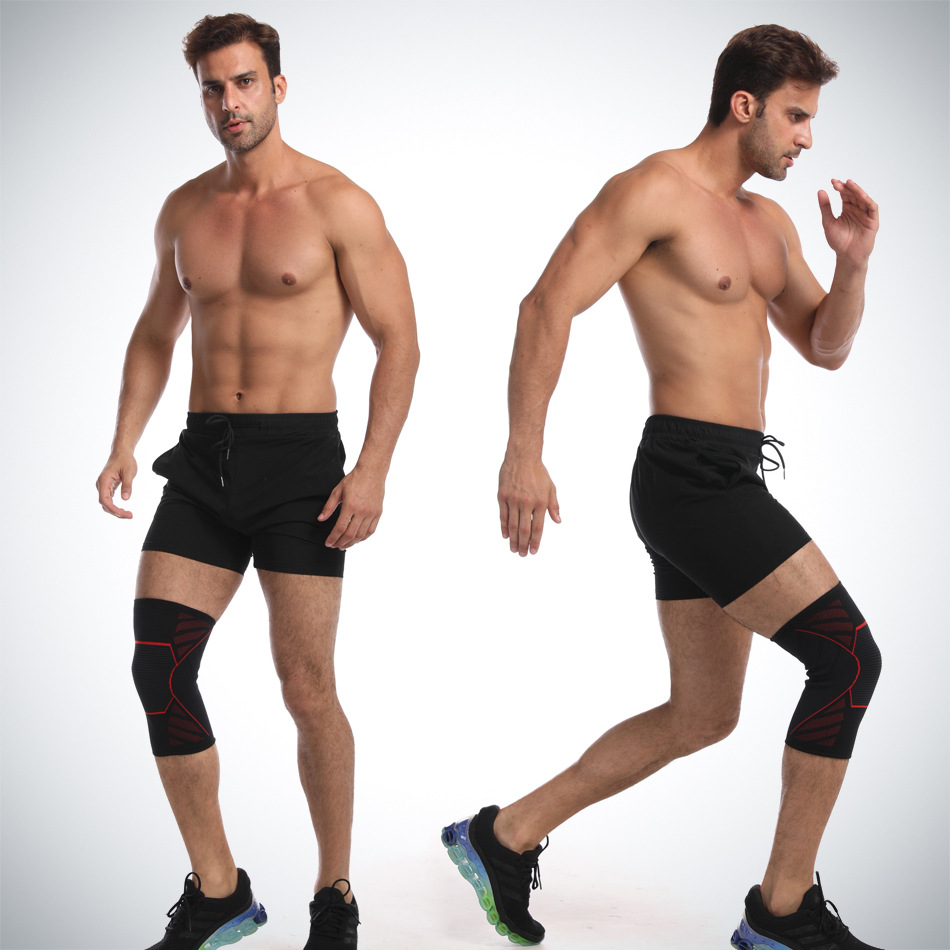 Outdoor sports fitness men's and women's running basketball hiking anti slip knitting breathable protective knee pads Industrial Exporter