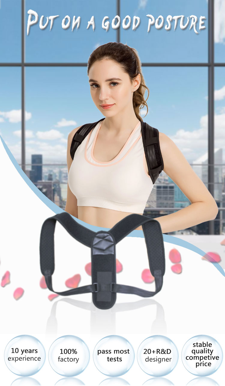 Posture Corrector Upper Back Brace For Clavicle Support Adjustable Back Straightener Production Wholesale