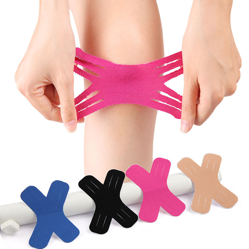 Pre-cut X-shaped Colored Kinesiology Tape Intramuscular patch Elastic Sports Adhesive Kinesiology Tape 20pcs one set Low-Cost Manufacturing Hub