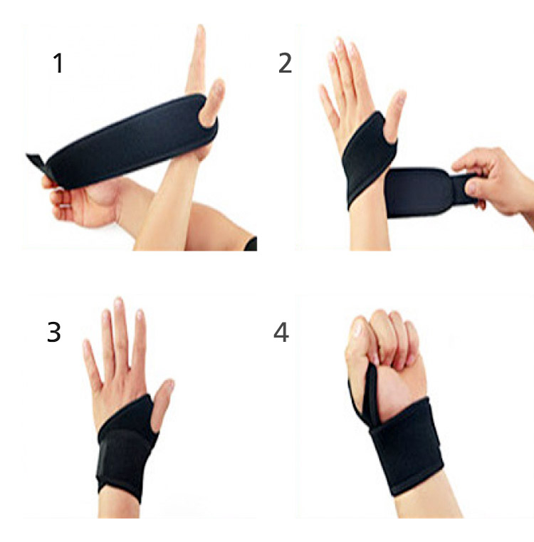 Pressure wrapping fitness wrist brace anti sprain thumb sports wrist guard badminton basketball tennis wristband Mass Production Wholesale