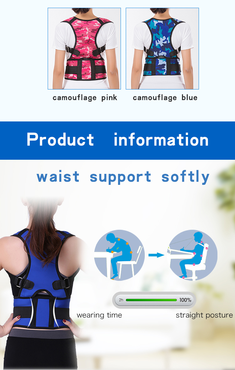 Private Label And Design Posture Brace In Back Support With High Margin Manufacturing Services Export