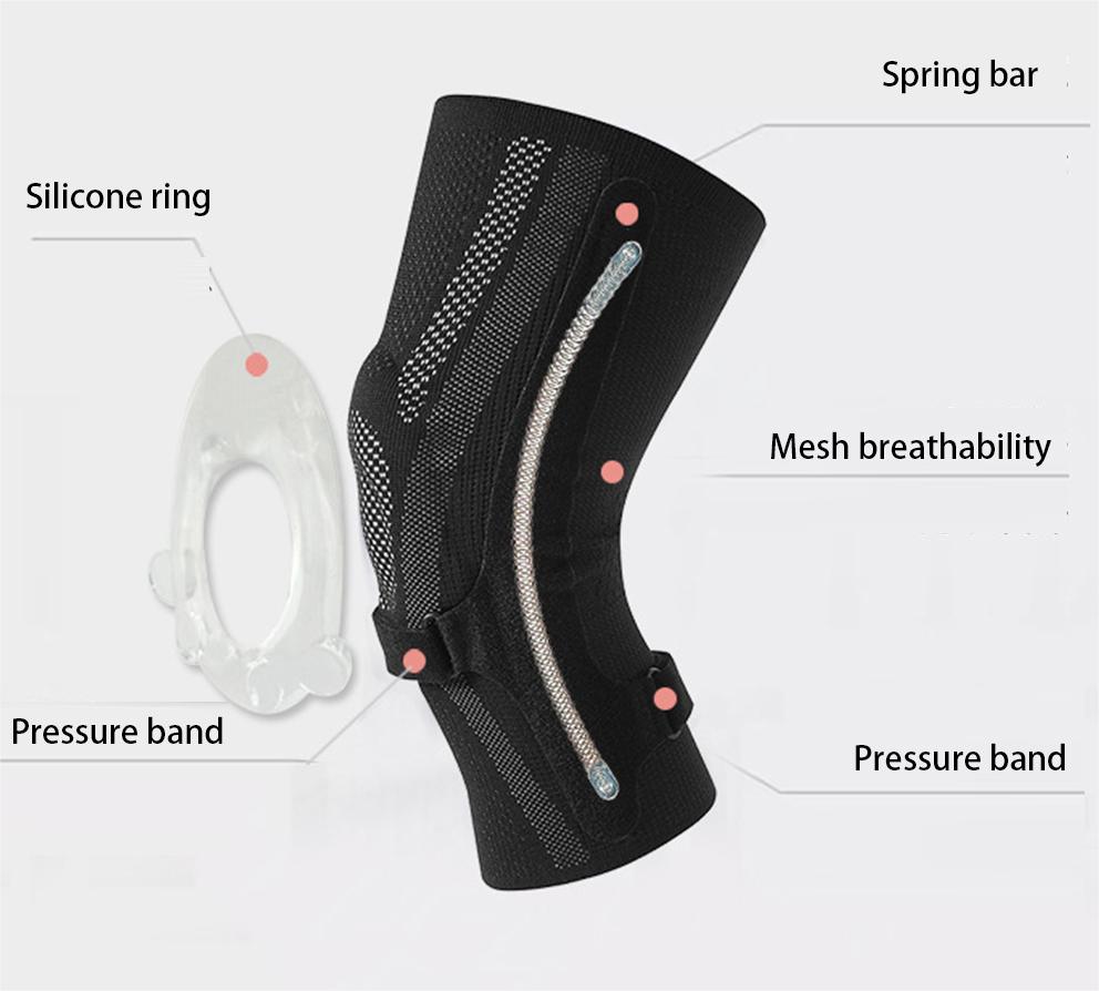 Professional Sports Knee Sleeve Support Breathable Knee Braces For Knee Pain China Manufacturing Distributor