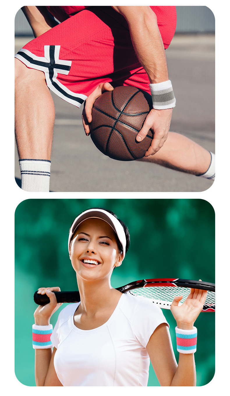 Professional Tennis Sport Wristband Volleyball Gym Wrist Brace Support Sweat Band Towel Bracelet Protector Global Wholesale Market