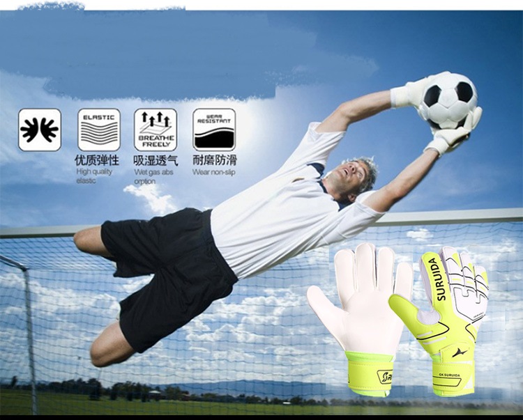 Professional football equipment Goalkeeper gloves Goalkeeper gloves with finger protection anti-slip and wear training Manufacturing & Supply Network