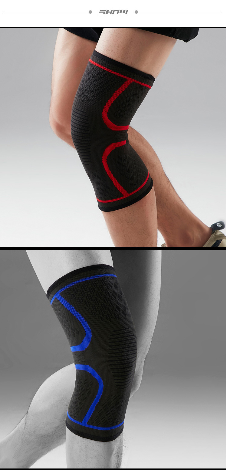 Protection Knee Elastic Nylon Knee Pads Sleeve Compression Knee With Belt For Sports And Fitness Manufacturing Solutions Production