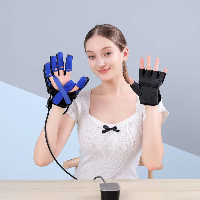 Rehabilitation Robot Gloves Stroke Hemiplegia Intelligent Massage Hand Function Robot Gloves Rehabilitation Training Glove Industrial Exporter Operations