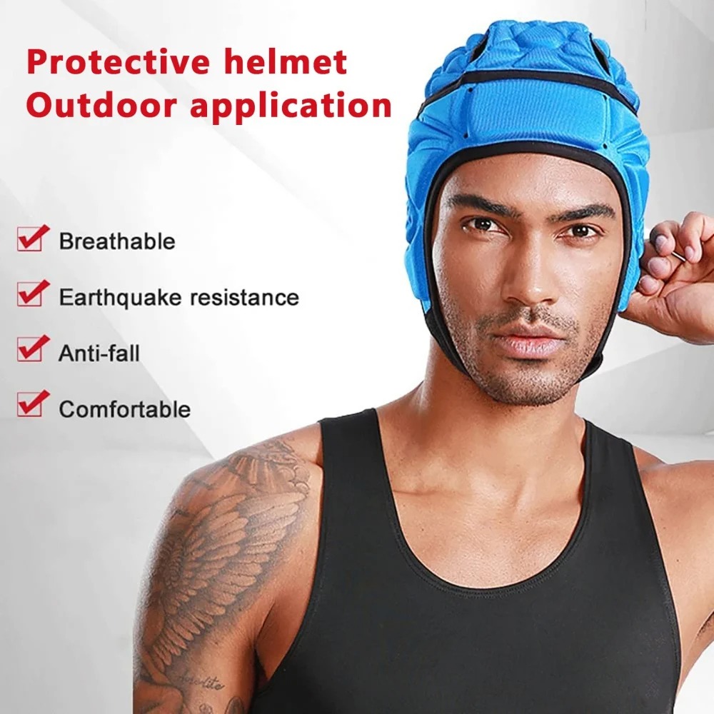 Rugby Helmet Padded Head guard Headgear for Soccer Scrum Cap Head Protector Soft Protective Helmet for Kids Youth Baby Football Bulk Purchase Discounts