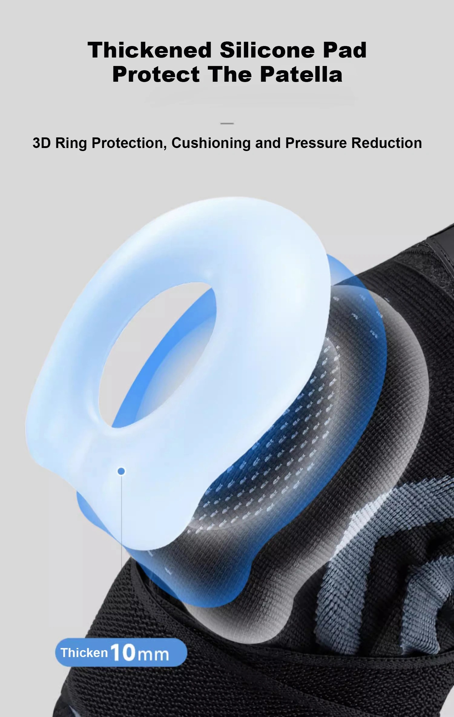 Running Knee Brace Support Straps Knee Compression Sleeves for Men & Women Meniscus Tear Arthritis Sports Joint Pain Relief Factory-Owned Wholesale Bulk Orders