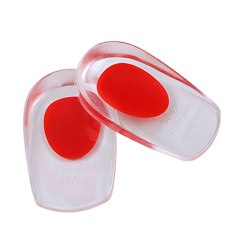 Silicone Heel Cup Pads Gel Heel Cups Plantar Fasciitis Inserts Foot Care Silica Gel Cushion Pad High-Volume Manufacturing Trade