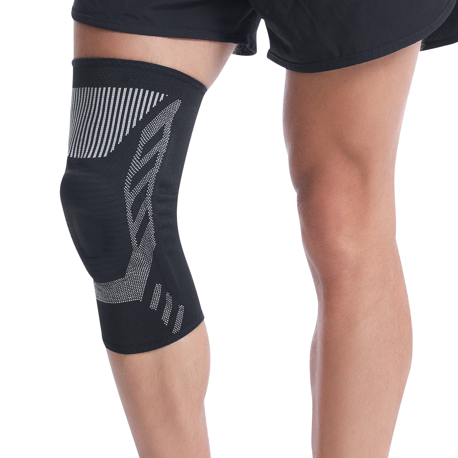 Single Protector Unisex Outdoor Sports Knee Support Yoga Football High Elastic Anti-collision Knee Brace Sleeve Industrial Exporter