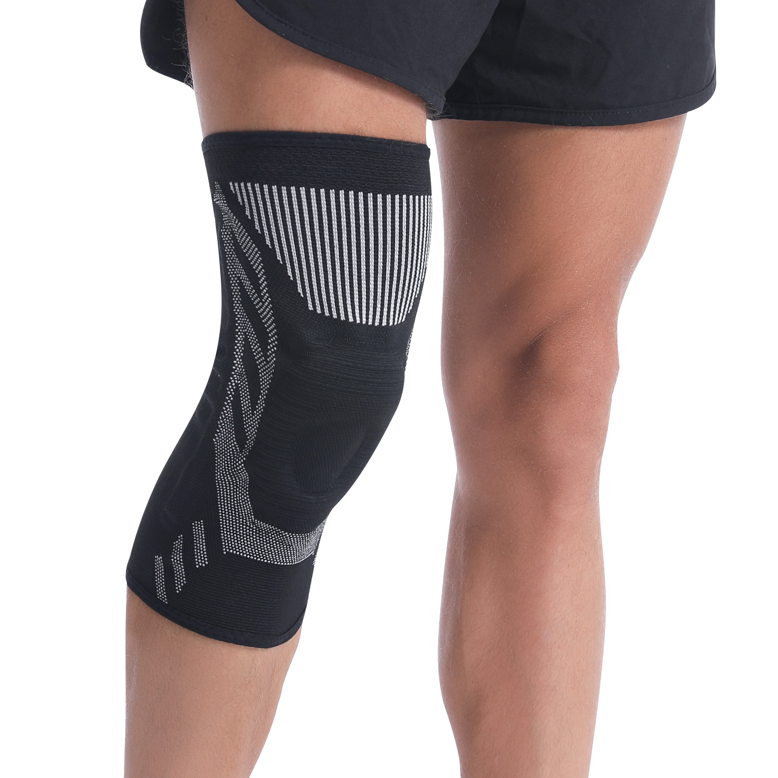 Single Protector Unisex Outdoor Sports Knee Support Yoga Football High Elastic Anti-collision Knee Brace Sleeve Industrial Exporter