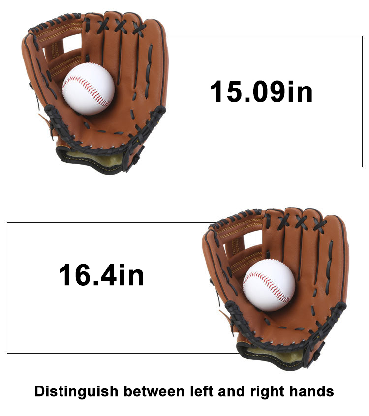 Softball Baseball Glove Leather Youth Adults unisex Outfield Infield Fielding Glove China Supplier