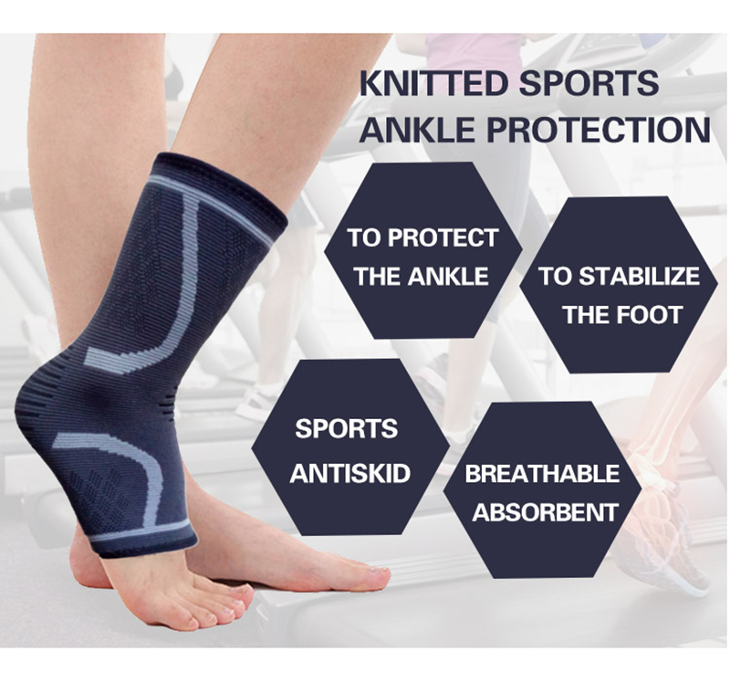 Sport Ankle Stabilizer Brace Compression Ankle Support Tendon Pain Relief Strap Foot Sprain Injury Wraps Run Basketball Large Order Wholesale Export