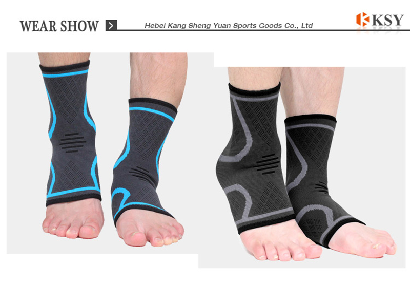 Sport Ankle Stabilizer Brace Compression Ankle Support Tendon Pain Relief Strap Foot Sprain Injury Wraps Run Basketball Large Order Wholesale Export