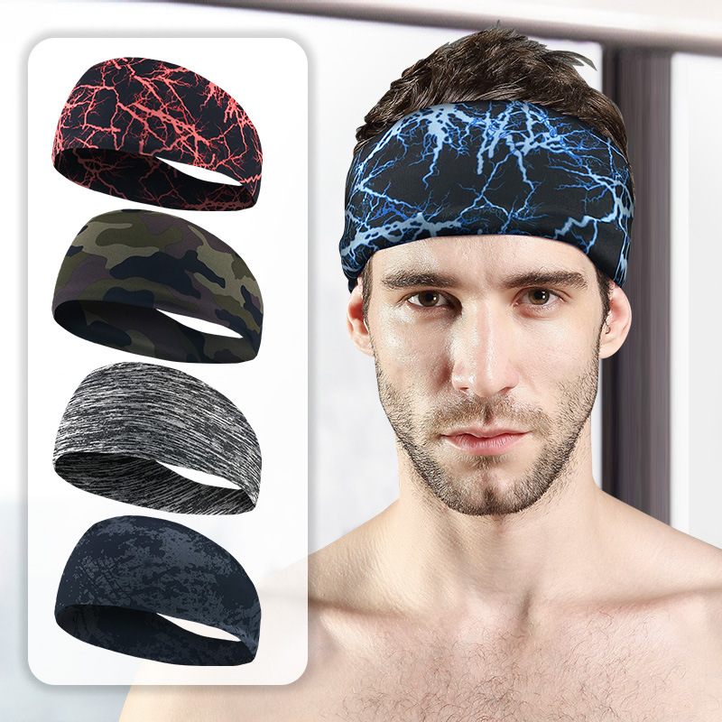 Sport Headbands Sweatband Elastic Yoga Running Hair Band Sweat Bandage Workout Tennis Fitness Jog Basketball Headscarf Men Women China Exporter Custom Solutions