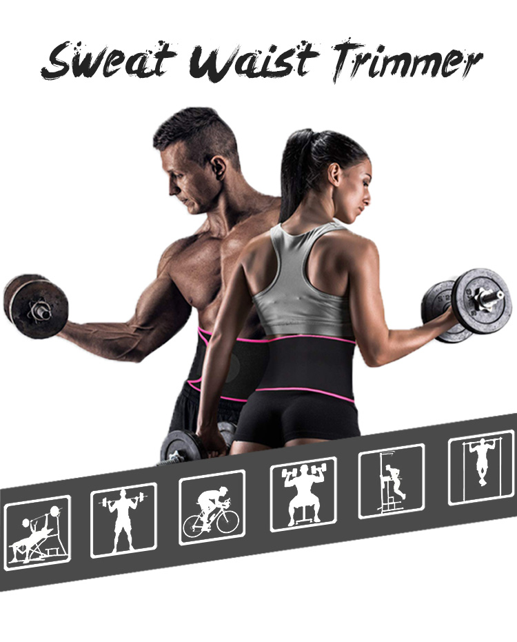 Sport Waist Trimmer Belt Weight Loss Sweat Band Wrap Fat Tummy Stomach Sauna Sweat Belt Large Order Wholesale
