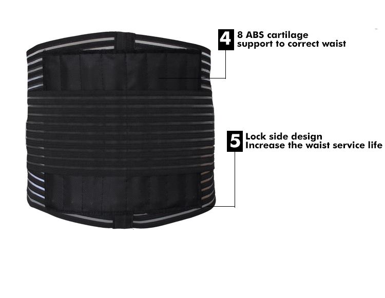 Sports Belt Thin elastic mesh breathable men's and women's summer belt waist disc protruding support waist support waist Bulk Wholesale Chain