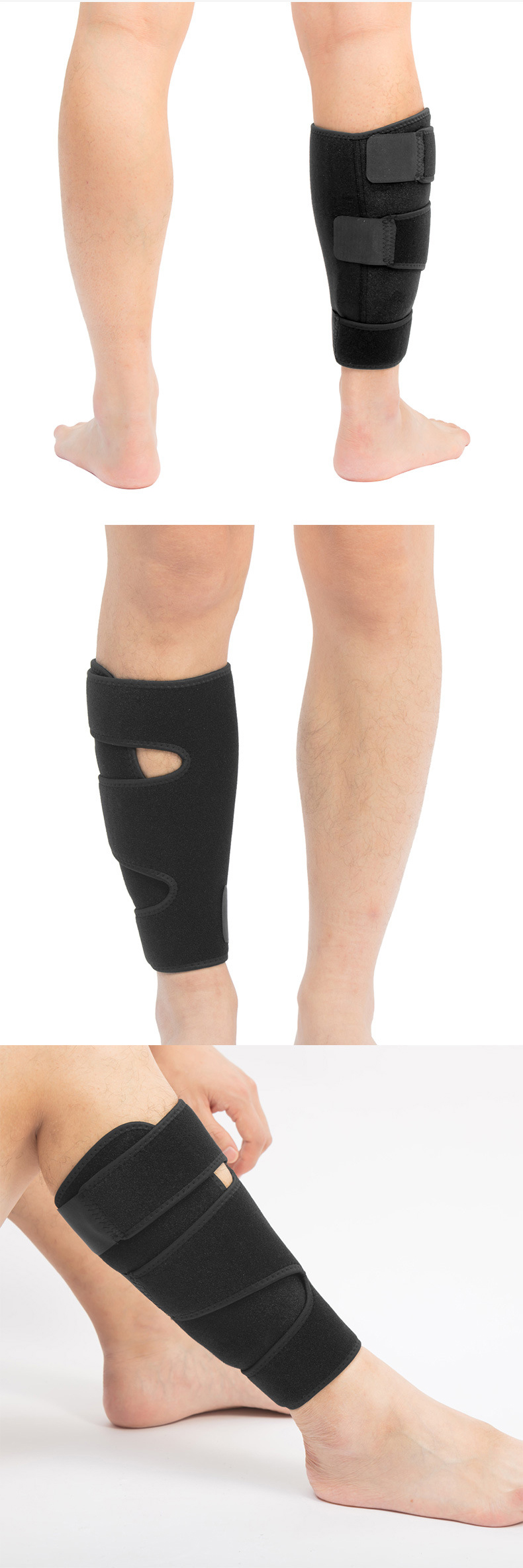 Sports Shin Support Calf Shin Support Brace Adjustable calf Compression Sleeve Wrap Band for Running Factory Pricing