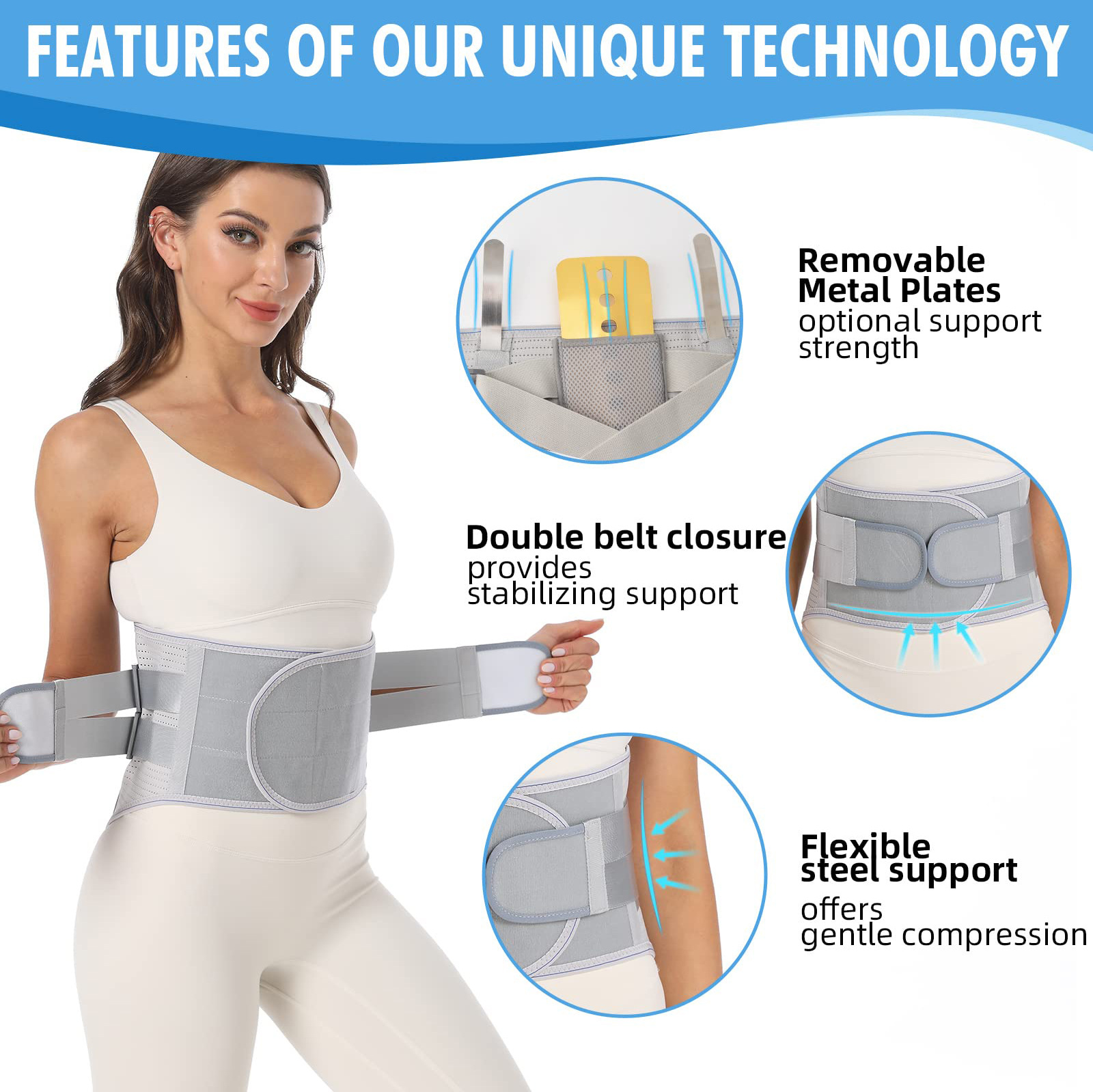 Sports belt Removable extended-steel power lifting fitness belt Running support belt Manufacturing Services