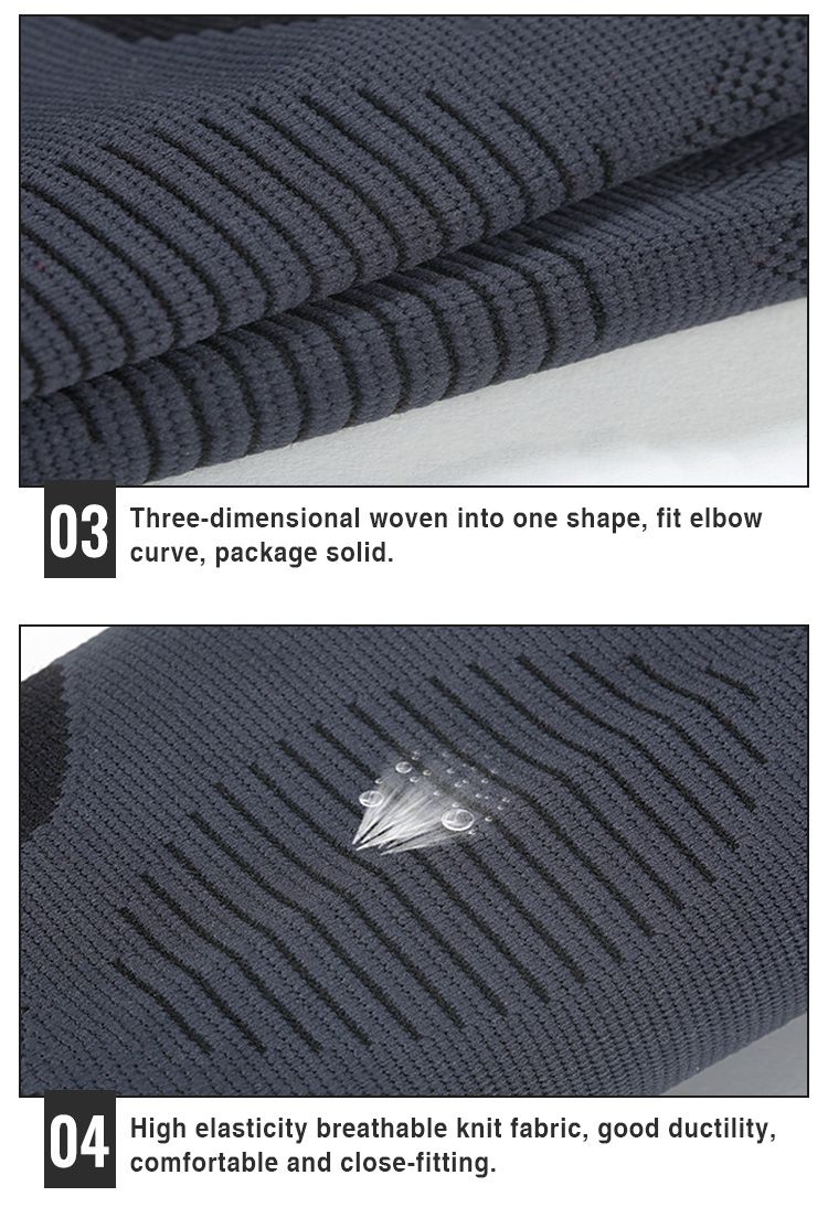Sports elbow protection knitted arm protection fitness equipment warm nylon elbow protection Mass Production Wholesale