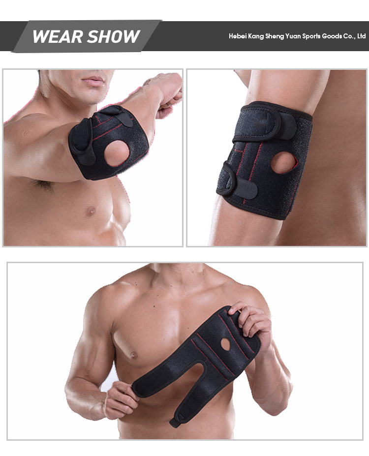 Sports elbow spring compression badminton fitness anti knock elbow protection adjustable elbow pads Private Label Manufacturing