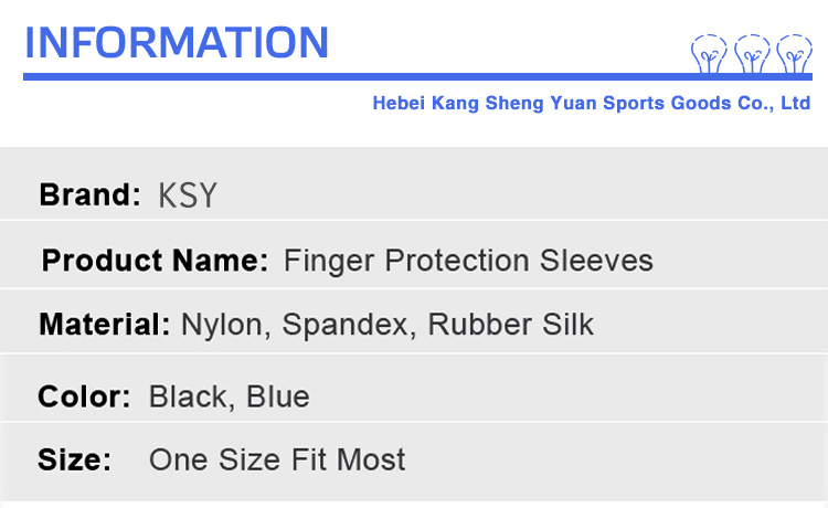 Sports finger protection basketball fitness nylon finger cover elastic breathable sports knitted finger joint protection Factory Pricing