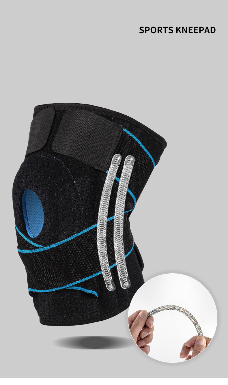 Sports knee pads pressure straps silicone knee pads running basketball cycling badminton protective brace Wholesale Bulk Supply Distributor