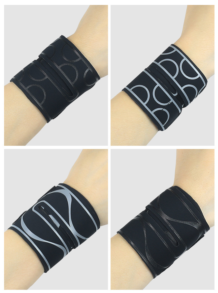 Sports wristband anti sprain compression strap soft armor fitness weightlifting hand protection wrist and arm ring Discount Wholesale Production