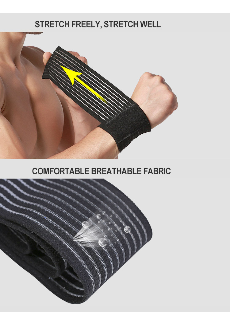 Sports wristbands compression wrapped straps basketball hiking cycling badminton sports protective equipment Custom Manufacturing B2B
