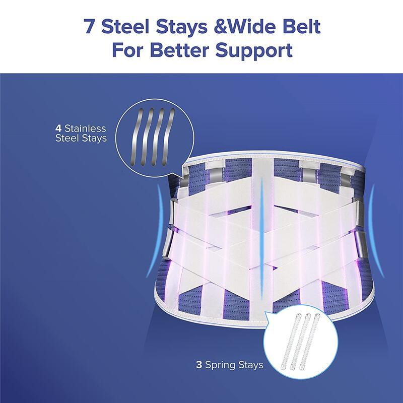 Strong Lower Back Brace Lumbar Back Belt with 3 Replaceable Lumbar Pads Waist Support Trainer Trimmer Pain Relief Weightlifting OEM Wholesale