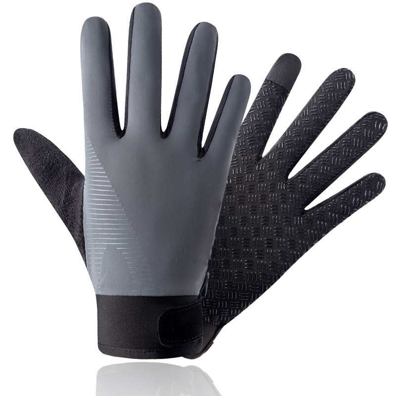 Summer Cooling Cycling Gloves Professional Hand Release Fish Ice Silk Gloves Anti-sweat Fishing Gloves China Factory Direct