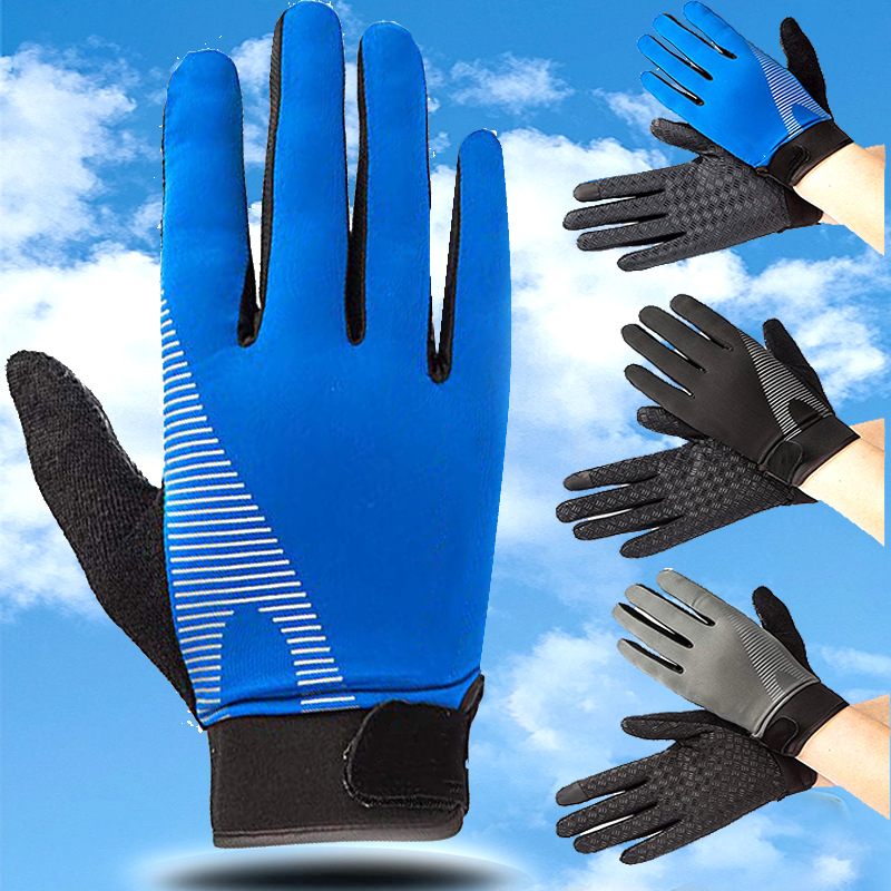 Summer Cooling Cycling Gloves Professional Hand Release Fish Ice Silk Gloves Anti-sweat Fishing Gloves China Factory Direct