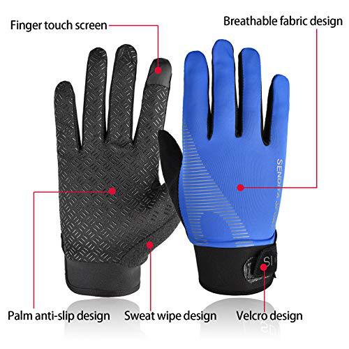 Summer Gloves Ice Silk Sun Protection Gloves Breathable Anti Slip Full Finger Cycling Hiking Fishing Gloves for women men Industrial Wholesale