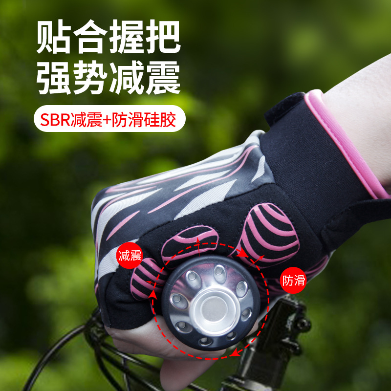 Summer half finger cycling gloves non-slip silicone breathable sweat fitness glove outdoor sports adult gloves Large Order Wholesale Outlet
