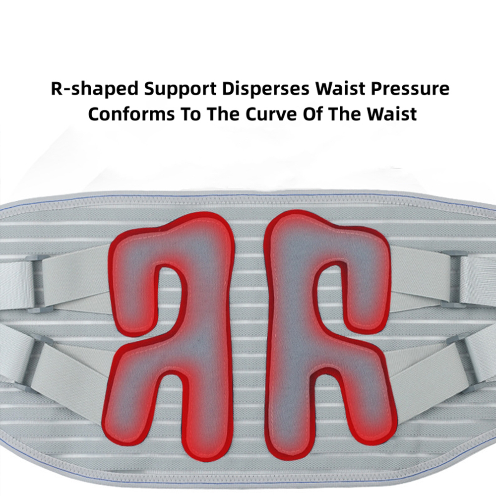 Summer men's and women's fish silk breathable R-shaped cartilage waist protection belt Competitive Manufacturing Pricing
