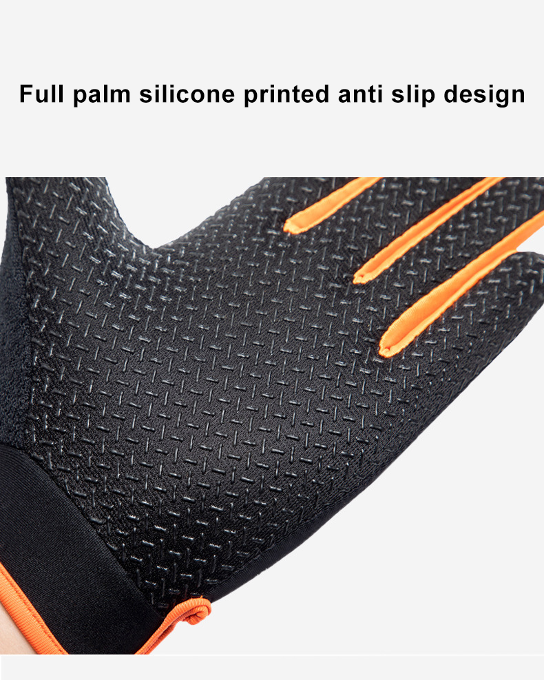 Summer sunscreen gloves Cycling ice silk Breathable thin outdoor sports fishing non-slip touch screen gloves Wholesale Factory Customization