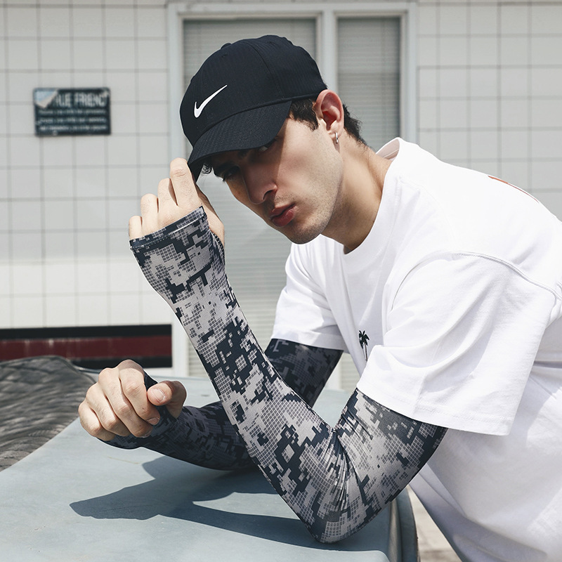 Summer sunscreen men's Sport basketball Arm sleeves UV arm guards arm protection sleeve Mass Wholesale Innovation