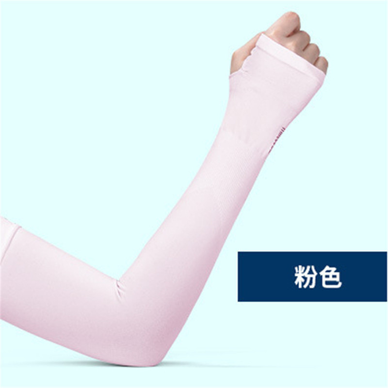 Summer sunscreen sleeves outdoor travel nylon ice silk sleeves cycling sports sunshade arm guard gloves long Manufacturing Plant