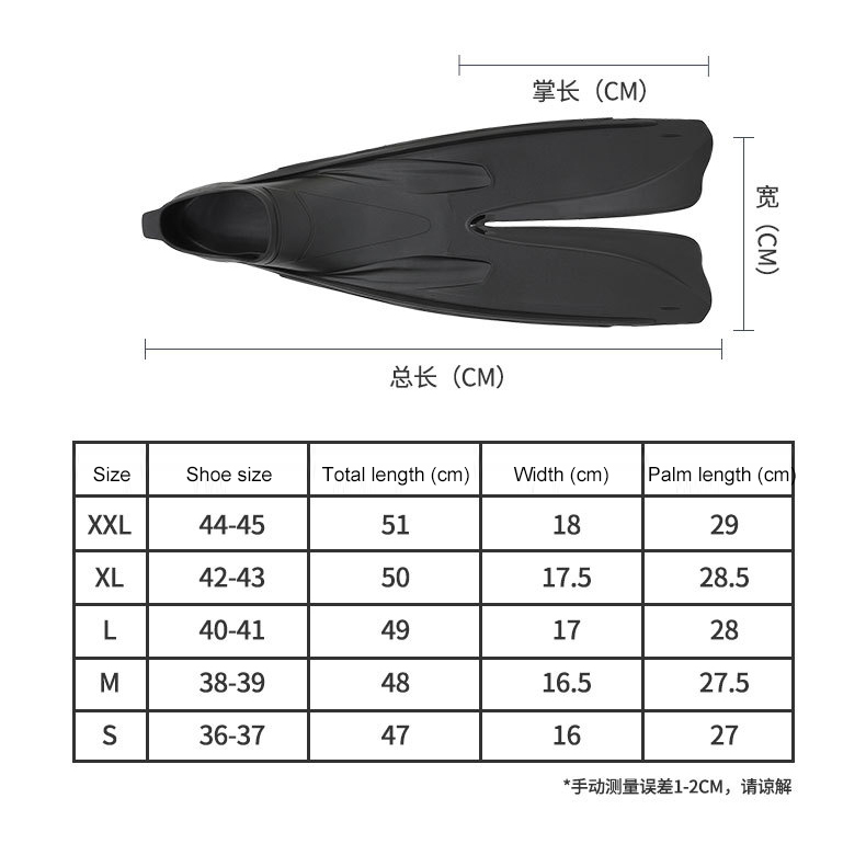 Swimming Pro flippers forked transparent Pro frog shoes Male freestyle diving snorkeling training Swimming equipment Adult Rapid Production Solutions Manufacturer