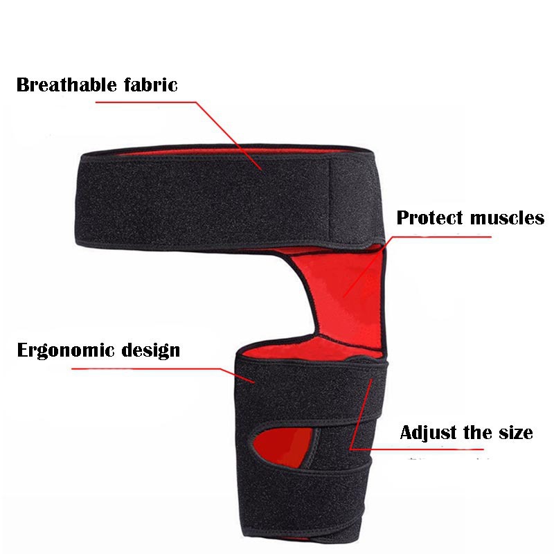 Thigh Protection Fitness leg guard Groin strap anti-muscle strain Hip strap Weight lifting thigh protection sports brace Discount Wholesale Production