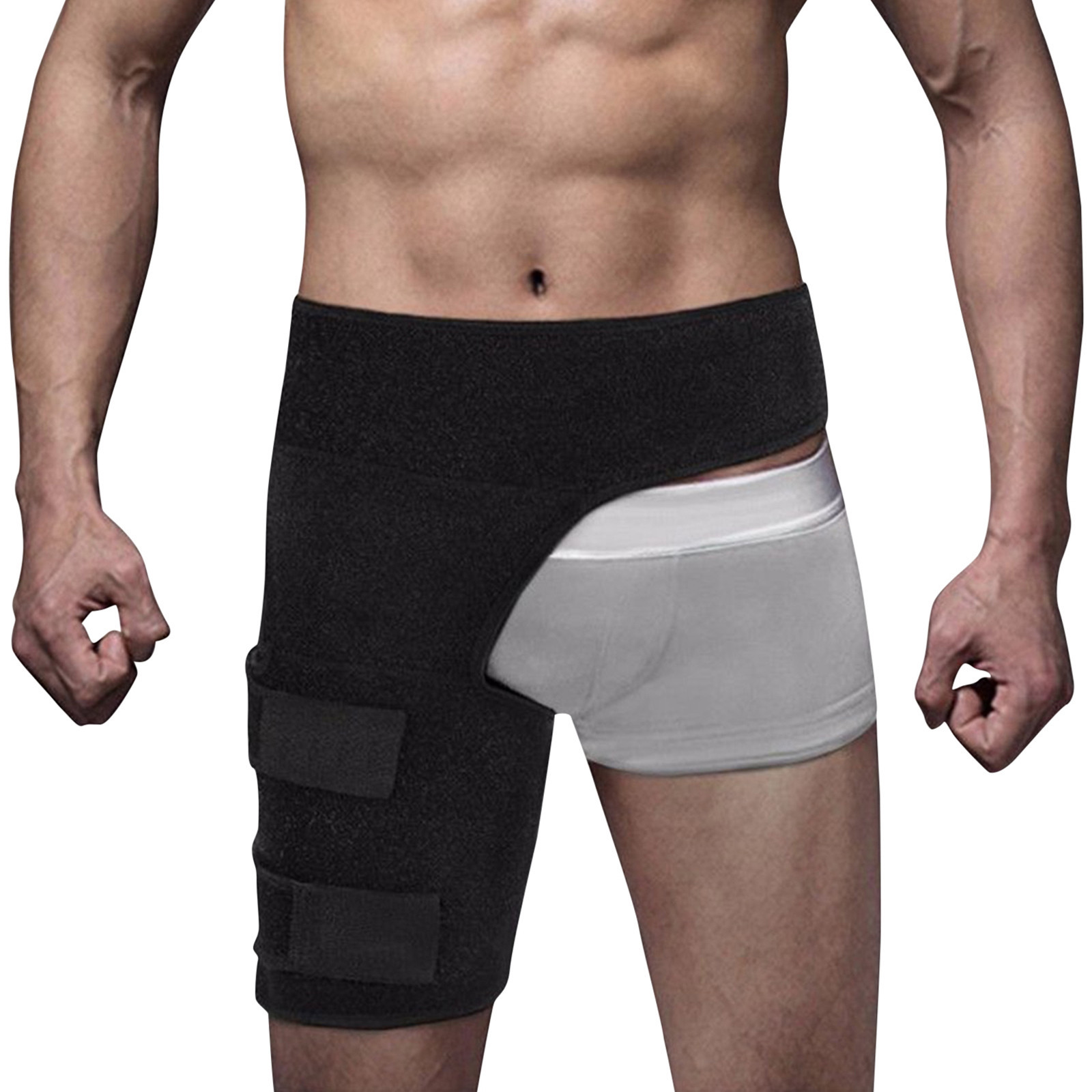 Thigh Protection Fitness leg guard Groin strap anti-muscle strain Hip strap Weight lifting thigh protection sports brace Discount Wholesale Production