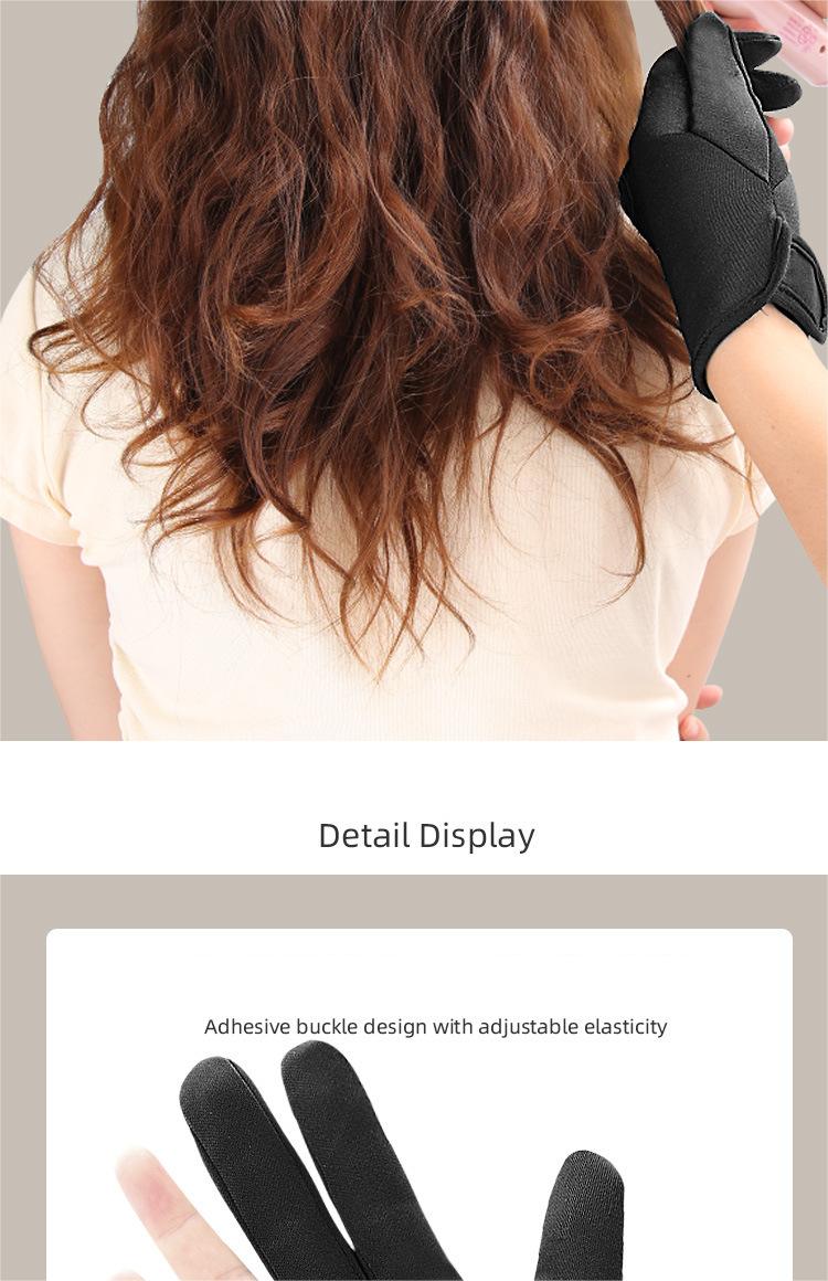 Three-finger binding hair gloves Salon perm cleats Curling iron Insulation gloves B2B Manufacturing