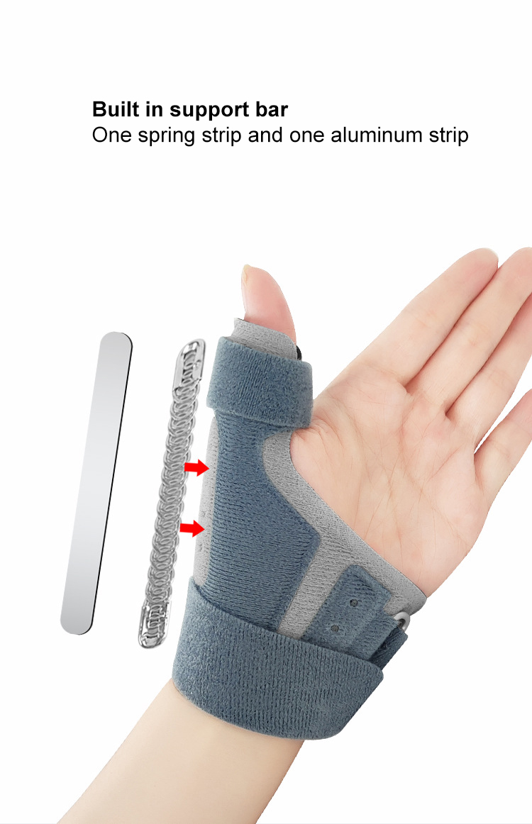 Thumb wrist protection finger sleeve strap pressure aluminum strip support big finger wrist protection Custom Manufacturing