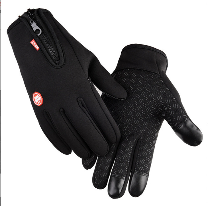 Touch screen cycling gloves for men windproof warm fishing hiking gloves touch and splash proof outdoor gloves Private Label Manufacturing