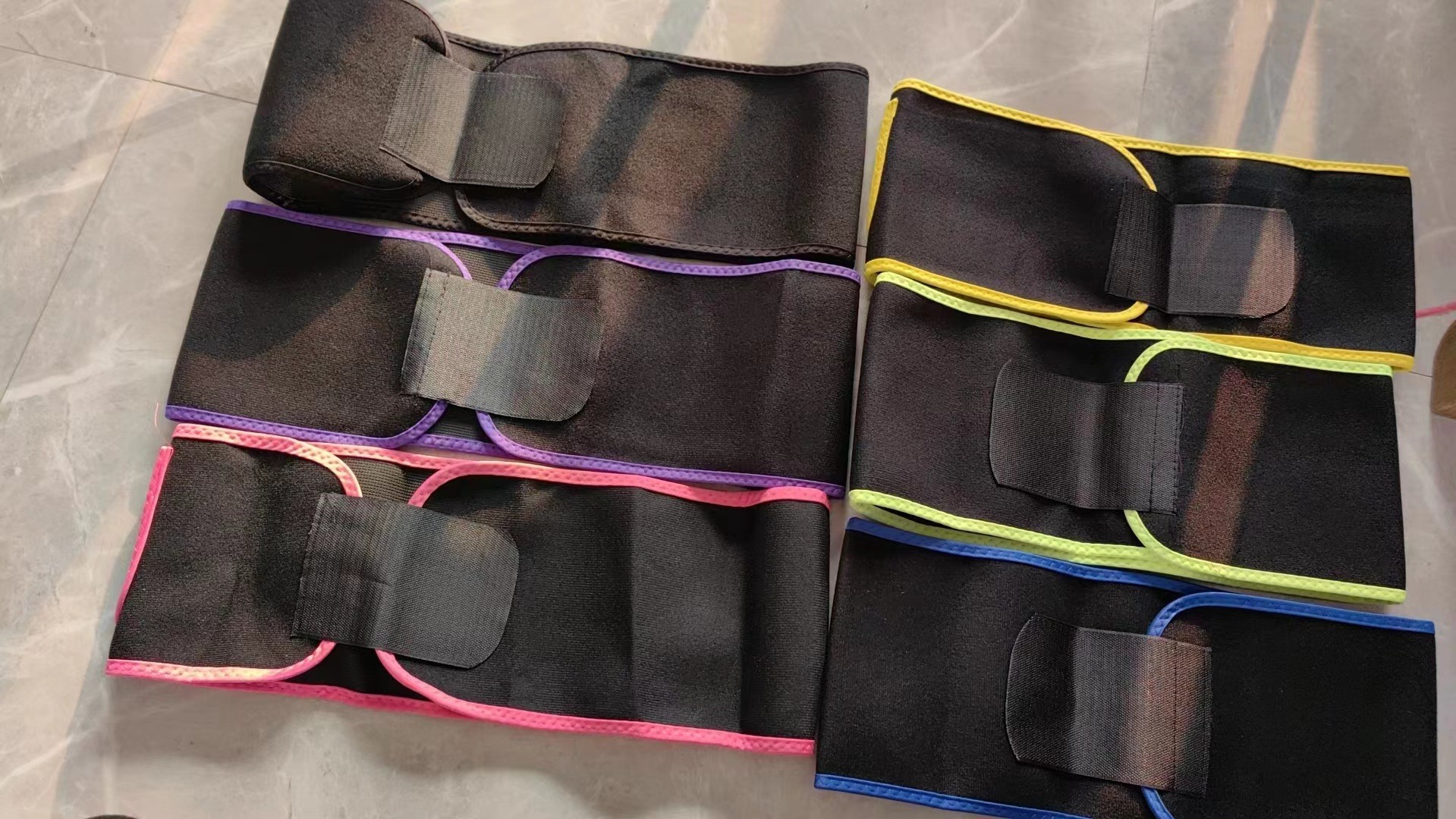 Unisex Neoprene Waist Trainer Belt  Elastic Fabric Waist Trimmer with silver coated Sweat Lining For Body Slimming Wholesale Distribution Distributor