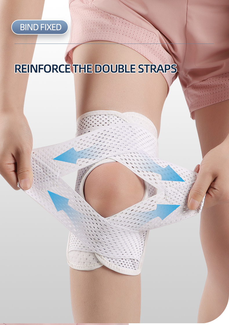 Upgraded Compression Knee Brace with Side Stabilizers Breathable Adjustable Knee Support for Knee Pain Arthritis Injury Recovery China Factory Direct Export