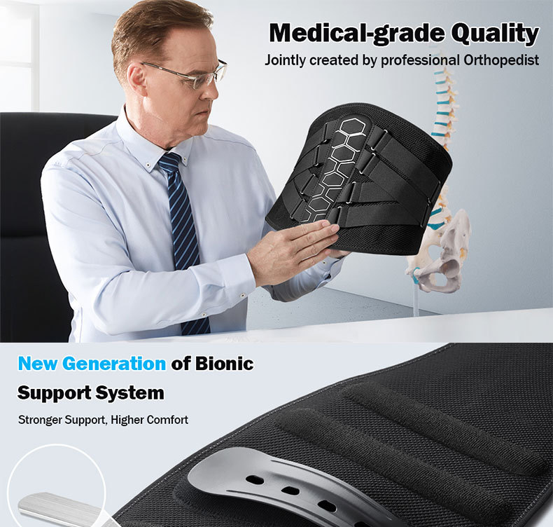 Waist Protection Exercise Running Belt Adult back pain relief waist Support Belt Orthopedist recommend waist protection belt Low-Cost Manufacturing