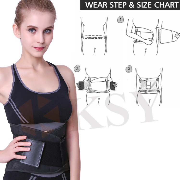 Waist Trimmer Belt Adjustable Weight Loss Wrap Sweat Workout Neoprene Waist Support Back Support Belt Waist Trainer Manufacturing Services Chain